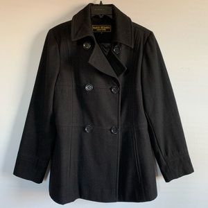 Marvin Richards wool blend double breasted coat M